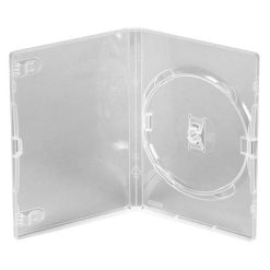 Amaray Single Clear DVD Case – 14mm Spine (50 Pack)
