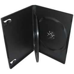 RIVERMEDIA 3-Way Black DVD Case – 14mm Spine (100 Pack)