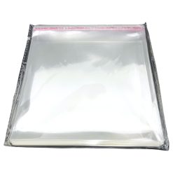 RIVER CD Album Jewel Case Wrapping Sleeves – Clear Self-Seal Wraps (100 Pack)