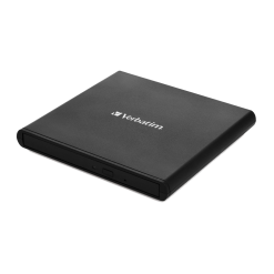 Verbatim Mobile DVD Rewriter – Ultra-Slim External CD/DVD Writer USB 2.0 (98938)