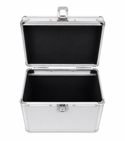 Alternative view of DJ Flight Case Aluminium Style 120 Disc CD DVD Blu-ray Storage Case with Hanging Sleeves - Small