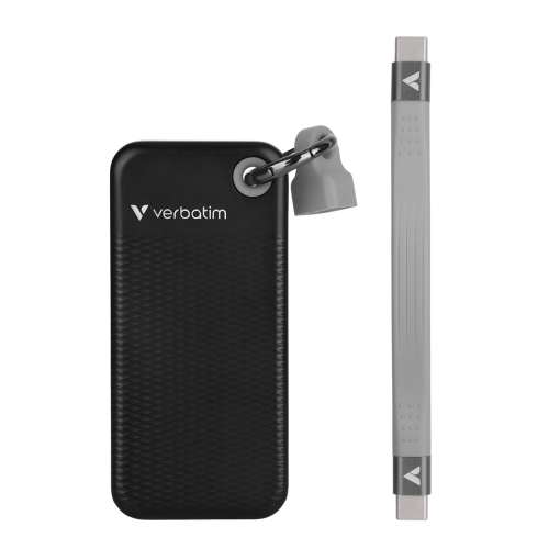 Verbatim Pocket SSD USB 3.2 Gen 2 Portable Solid State Drive - 256GB Grey - Image 3