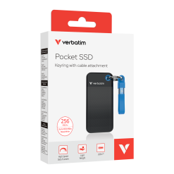 Alternative view of Verbatim Pocket SSD USB 3.2 Gen 2 Portable Solid State Drive - 256GB Blue