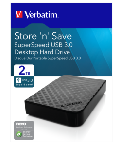 Alternative view of Verbatim Store 'n' Save HDD Desktop Hard Drive USB 3.0 - 2TB