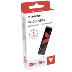 Alternative view of Verbatim Vi3000 M.2 NVMe PCIe Gen3 Internal SSD Up to 3100MB/s - 2TB
