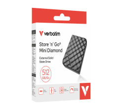 Alternative view of Verbatim Store 'n' Go Mini Diamond SSD USB-C 3.2 Gen 2 - 512GB