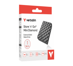 Alternative view of Verbatim Store 'n' Go Mini Diamond SSD USB-C 3.2 Gen 2 - 1TB