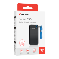 Alternative view of Verbatim Pocket SSD USB 3.2 Gen 2 Portable Solid State Drive - 1TB Blue