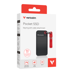 Alternative view of Verbatim Pocket SSD USB 3.2 Gen 2 Portable Solid State Drive - 512GB Red