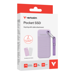 Alternative view of Verbatim Pocket SSD Colour Edition USB 3.2 Gen 2  - White & Purple - 2TB