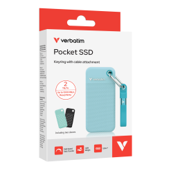 Alternative view of Verbatim Pocket SSD Colour Edition USB 3.2 Gen 2  - Black & Polar Blue - 2TB