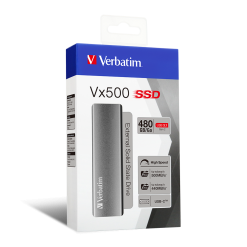 Alternative view of Verbatim Vx500 External SSD USB 3.2 Gen 2 Portable Solid State Drive - 480GB